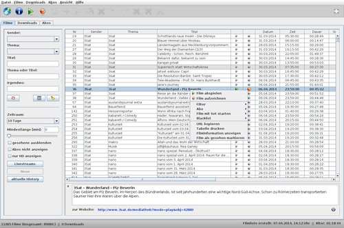 MediathekView Screenshot MediathekView Screenshot