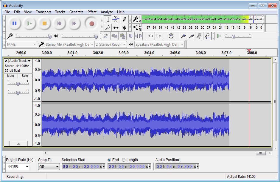 Audacity Screenshot Audacity Screenshot