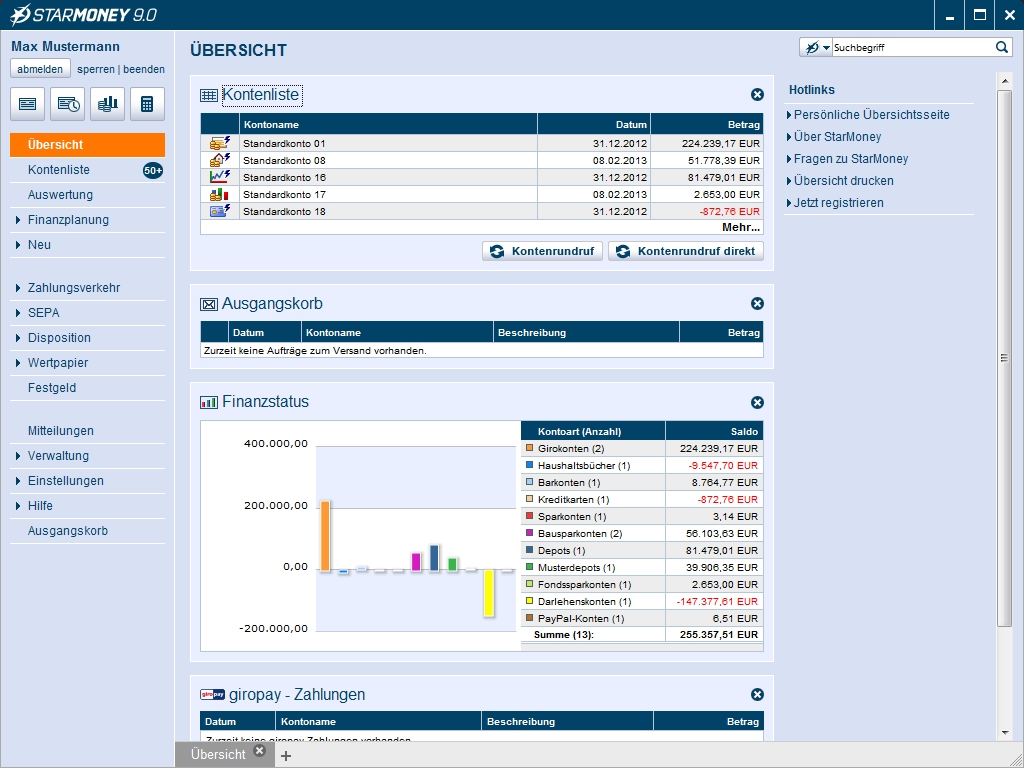StarMoney Screenshot StarMoney Screenshot
