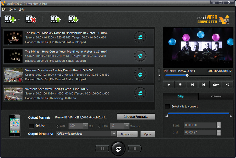 acdVIDEO Converter Pro Screenshot acdVIDEO Converter Pro Screenshot