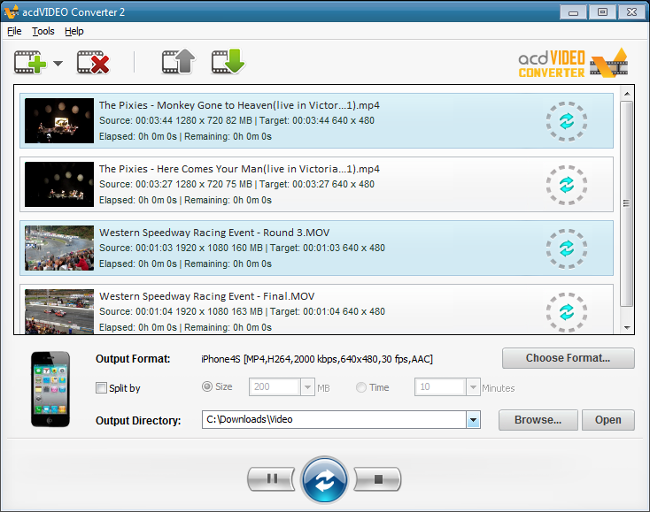 acdVIDEO Converter Screenshot acdVIDEO Converter Screenshot