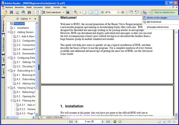 Adobe Reader Screenshot