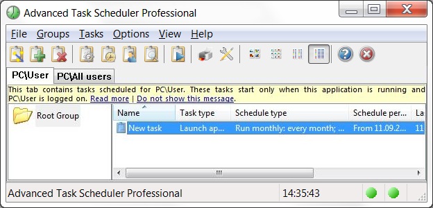 Advanced Task Scheduler Professional Screenshot Advanced Task Scheduler Professional Screenshot