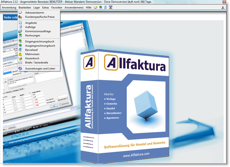 Allfaktura Warenwirtschaft Screenshot Allfaktura Warenwirtschaft Screenshot