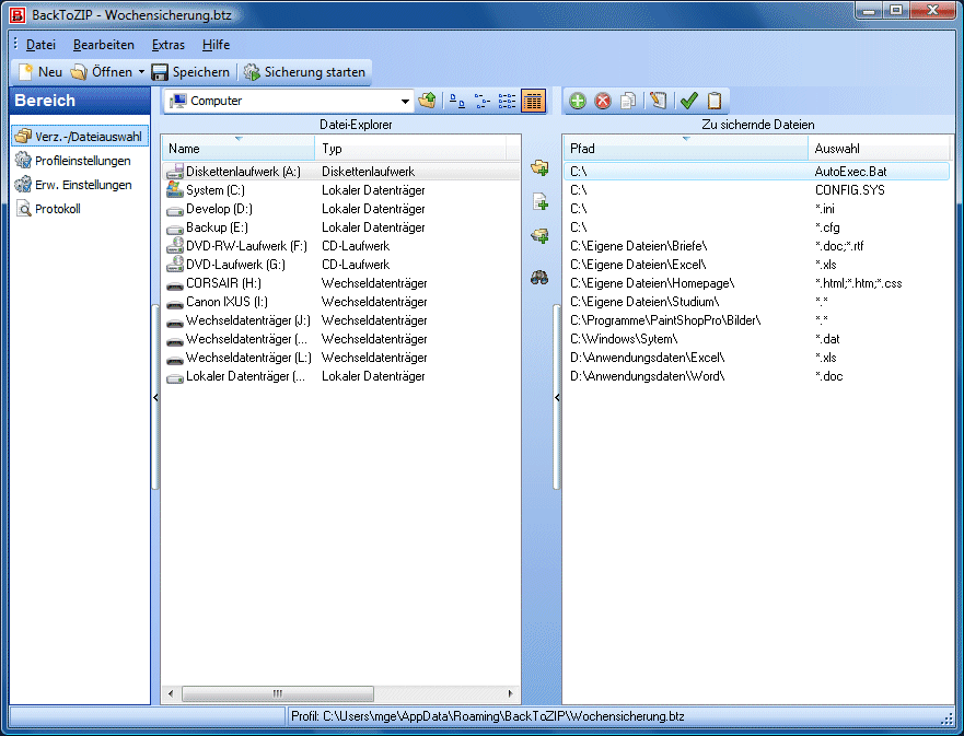 BackToZIP Screenshot BackToZIP Screenshot