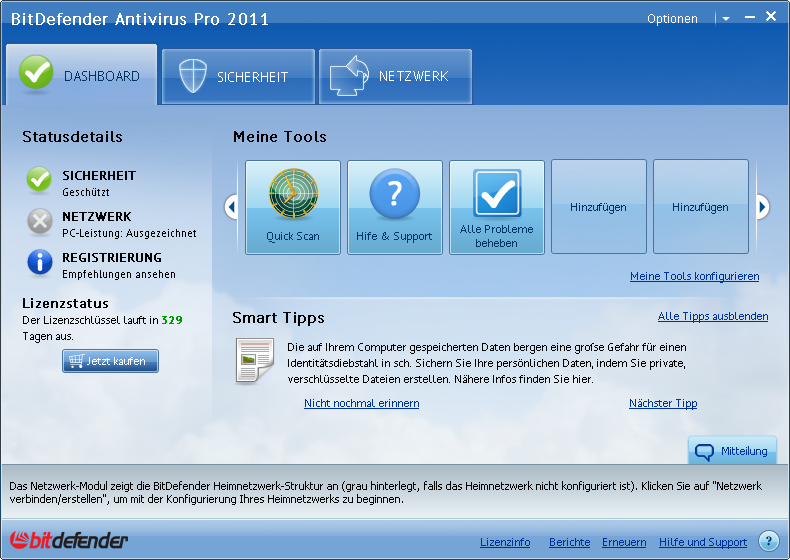 BitDefender Antivirus Screenshot BitDefender Antivirus Screenshot