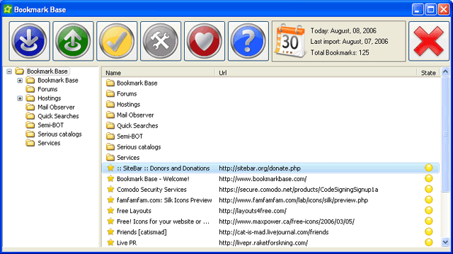 Bookmark Base Screenshot Bookmark Base Screenshot