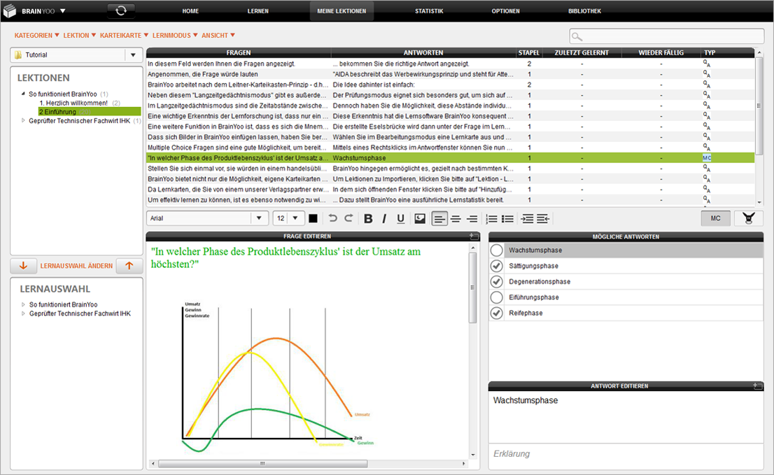 Vokabeltrainer BrainYoo Screenshot Vokabeltrainer BrainYoo Screenshot