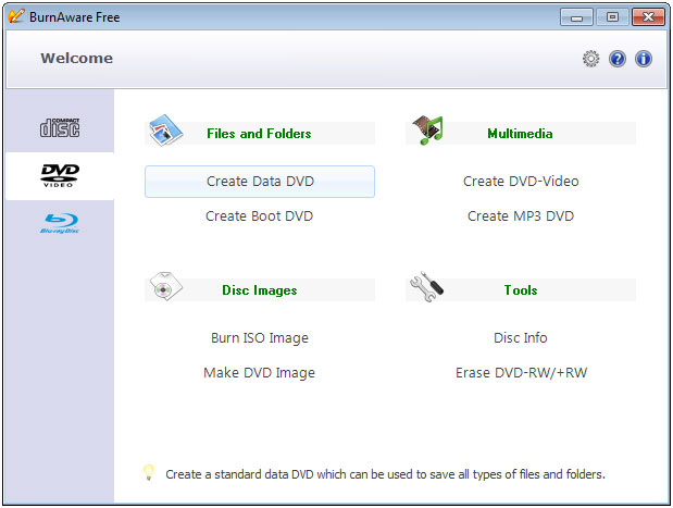 BurnAware Free Edition Screenshot BurnAware Free Edition Screenshot