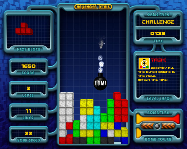 Challenger Tetris Screenshot Challenger Tetris Screenshot