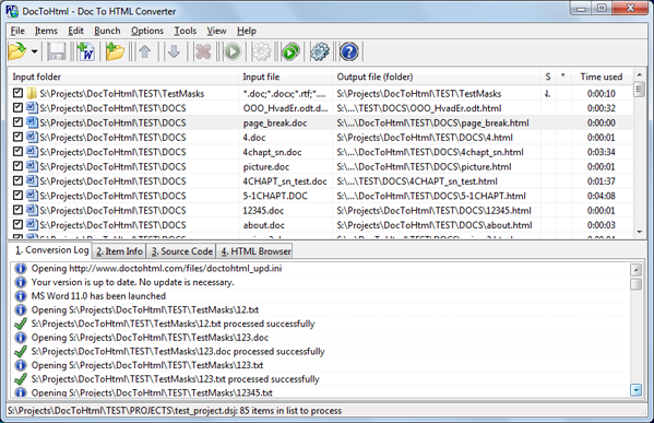 DocToHtml Screenshot DocToHtml Screenshot