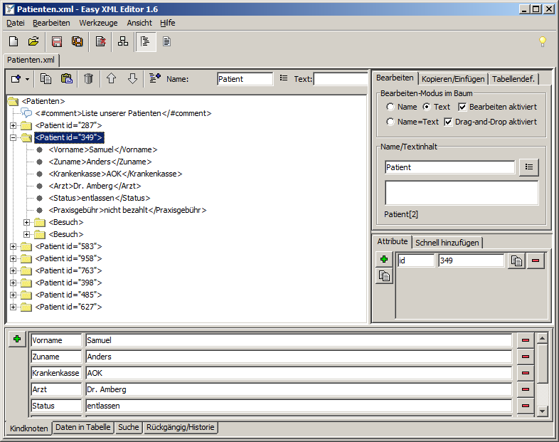 Easy XML Editor Screenshot