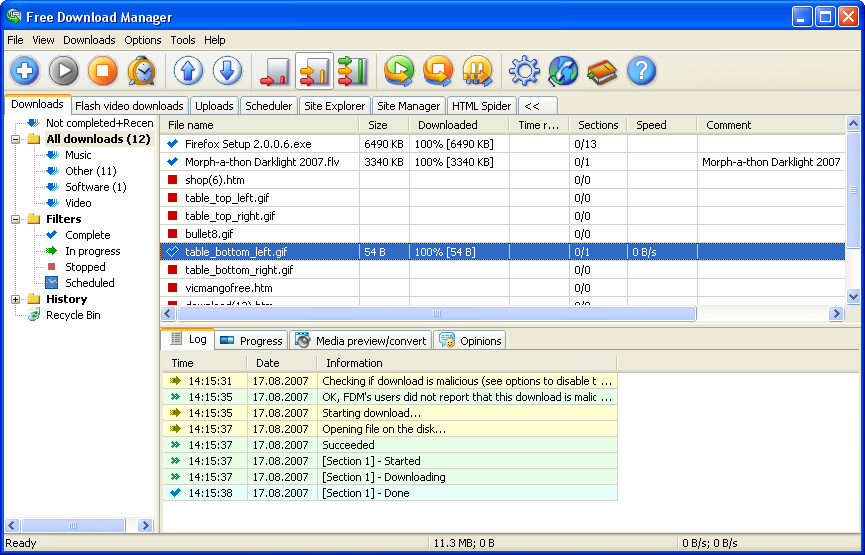 Free Download Manager Screenshot Free Download Manager Screenshot