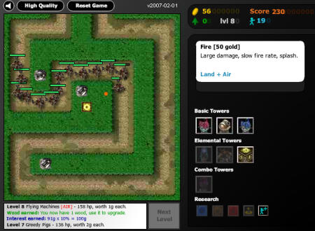Flash Element TD Screenshot Flash Element TD Screenshot