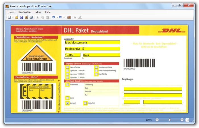 FormPrinter Screenshot FormPrinter Screenshot