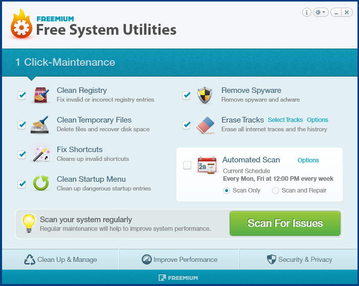 Free System Utilities Screenshot Free System Utilities Screenshot