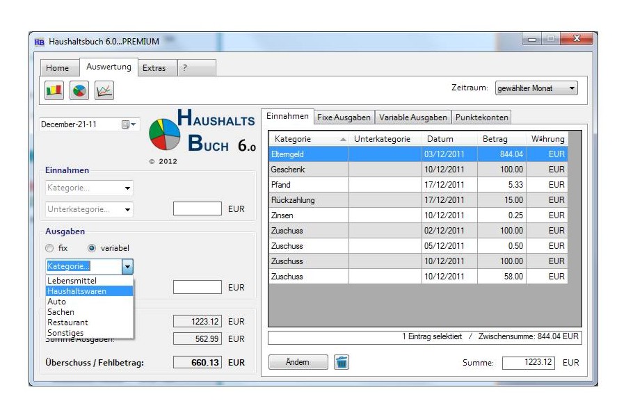 Euchler Haushaltsbuch Screenshot Euchler Haushaltsbuch Screenshot
