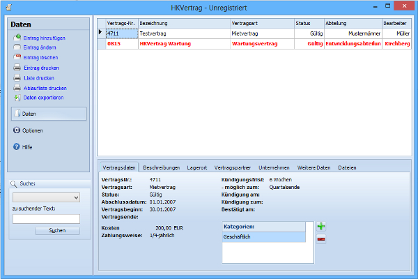 HKVertrag Screenshot HKVertrag Screenshot
