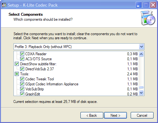 K-Lite Codec Pack Basic Screenshot K-Lite Codec Pack Basic Screenshot
