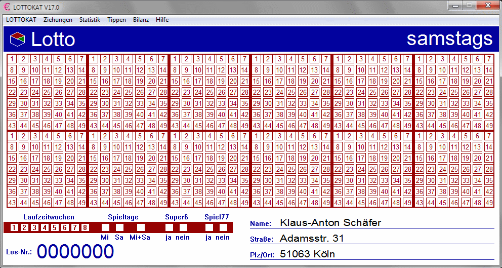 Lottokat XP Screenshot Lottokat XP Screenshot
