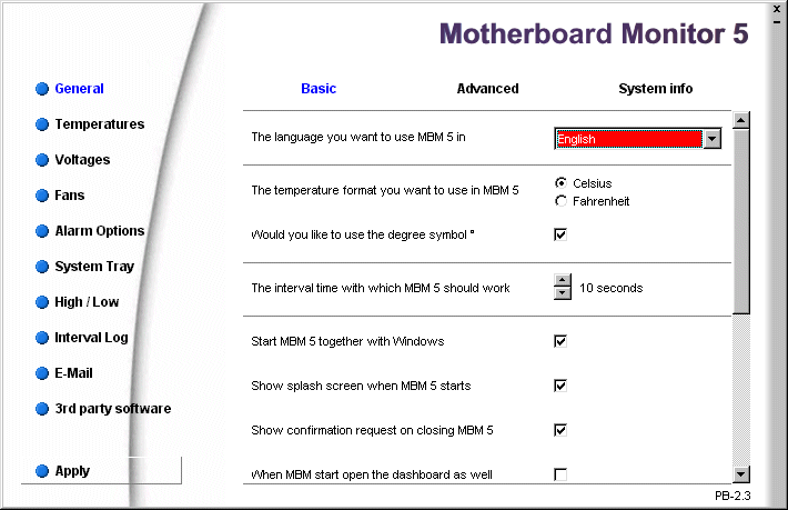 MotherBoard Monitor Screenshot MotherBoard Monitor Screenshot