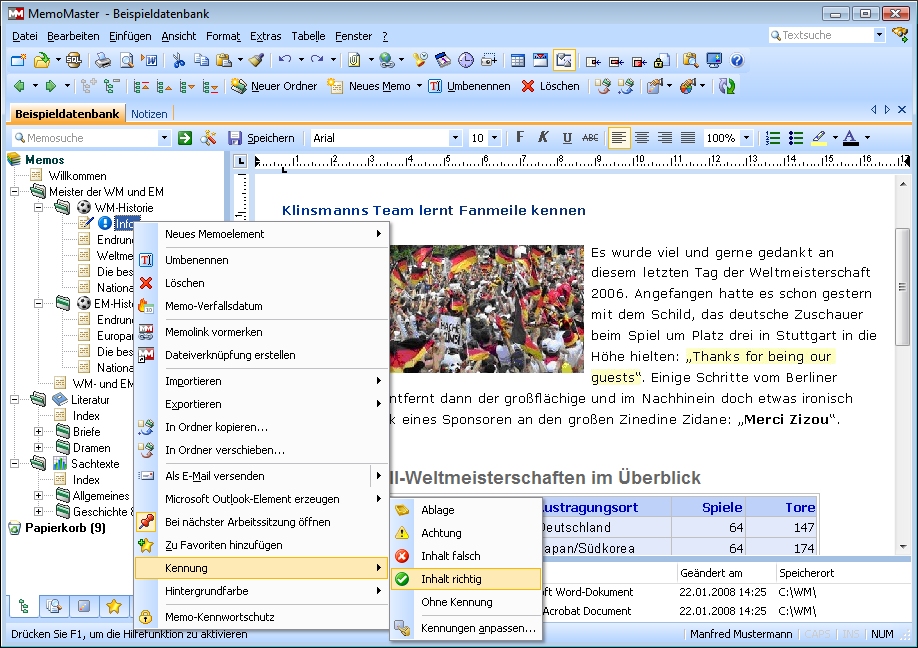MemoMaster Screenshot MemoMaster Screenshot