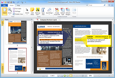 Nitro PDF Reader Screenshot Nitro PDF Reader Screenshot