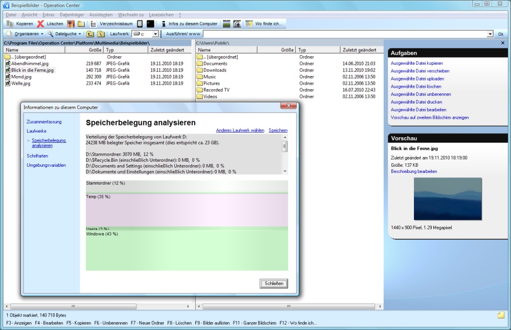 Operation Center Screenshot Operation Center Screenshot