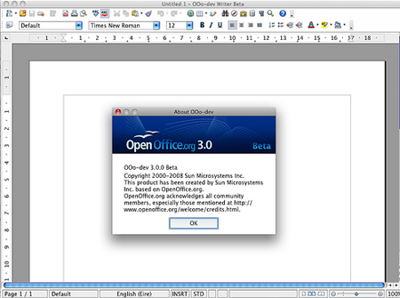 OpenOffice Screenshot OpenOffice Screenshot
