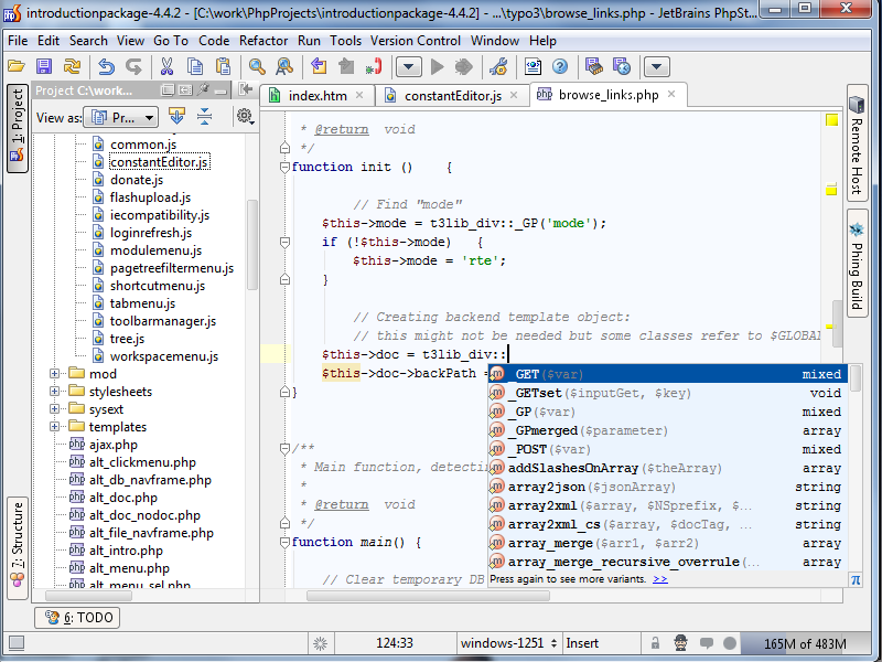 PhpStorm Screenshot