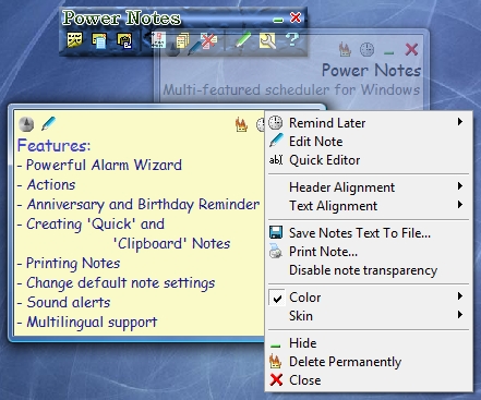 Power Notes Screenshot Power Notes Screenshot