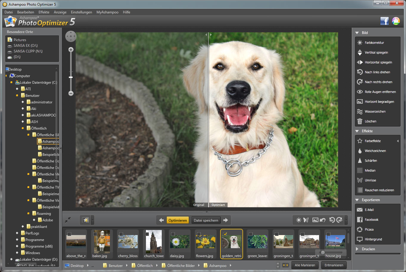 Ashampoo Photo Optimizer 5 Screenshot Ashampoo Photo Optimizer 5 Screenshot