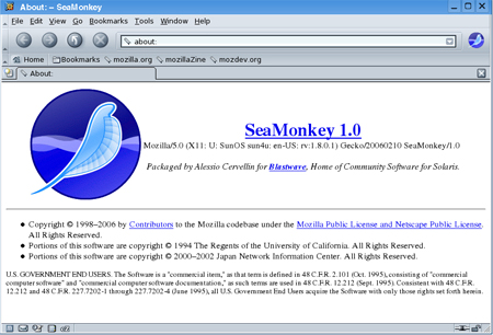 SeaMonkey Screenshot SeaMonkey Screenshot