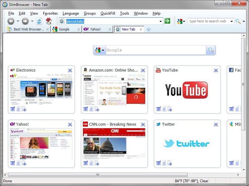 SlimBrowser Screenshot SlimBrowser Screenshot