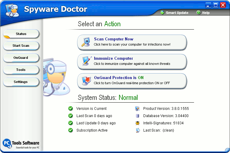 Spyware Doctor Screenshot Spyware Doctor Screenshot
