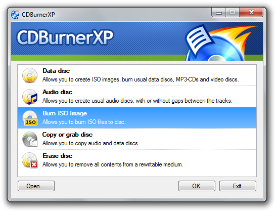 CDBurnerXP Portable Screenshot CDBurnerXP Portable Screenshot
