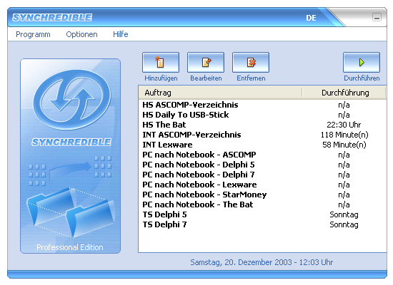 Synchredible Screenshot Synchredible Screenshot
