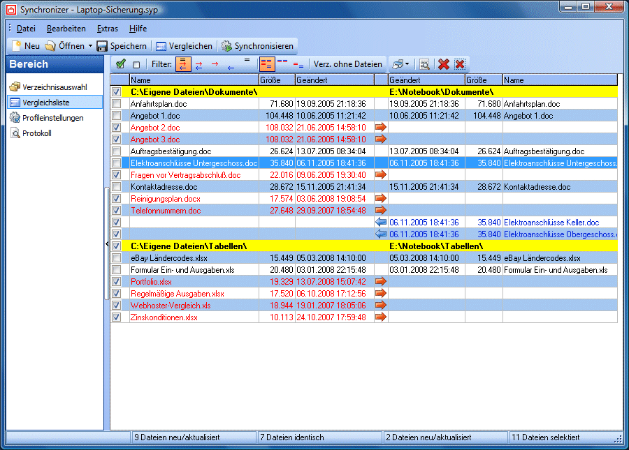 Synchronizer Screenshot Synchronizer Screenshot