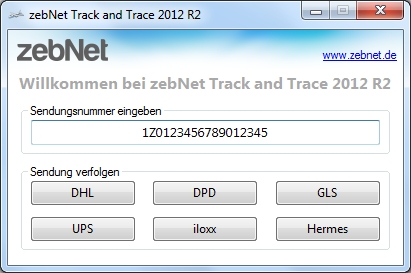Track and Trace Screenshot Track and Trace Screenshot