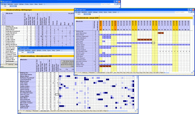 Excel Personal Urlaubsplaner Screenshot Excel Personal Urlaubsplaner Screenshot