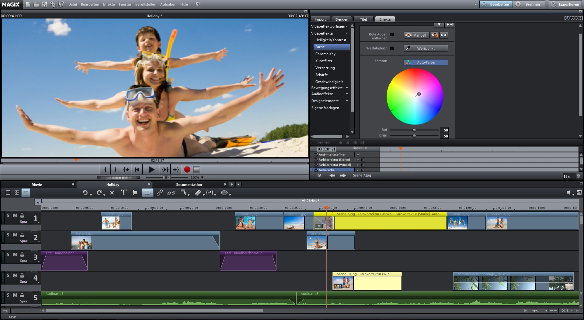 MAGIX Video deluxe Screenshot